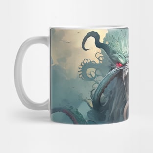 Cthulhu Kanagawa Mug